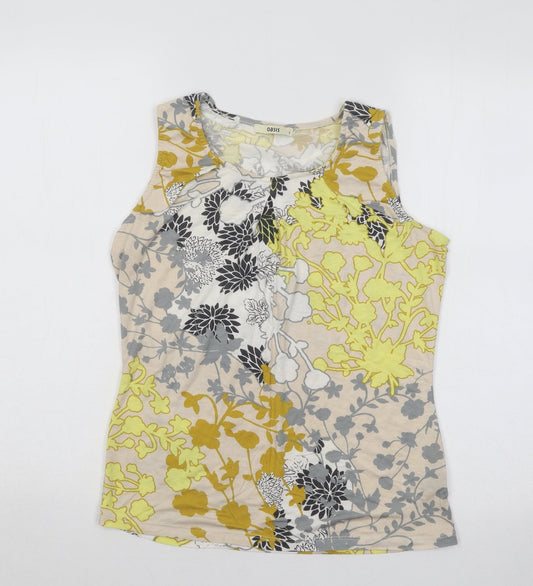 Womens UK Size 8 Oasis Multicoloured Basic Tank