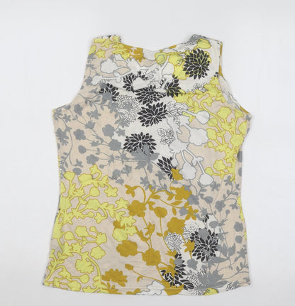 Womens UK Size 8 Oasis Multicoloured Basic Tank