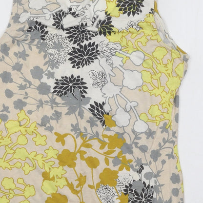 Womens UK Size 8 Oasis Multicoloured Basic Tank