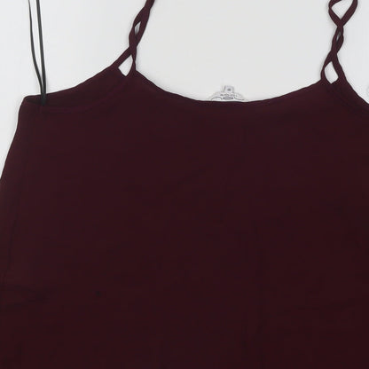 Womens UK Size 10 New Look Purple Basic Tank