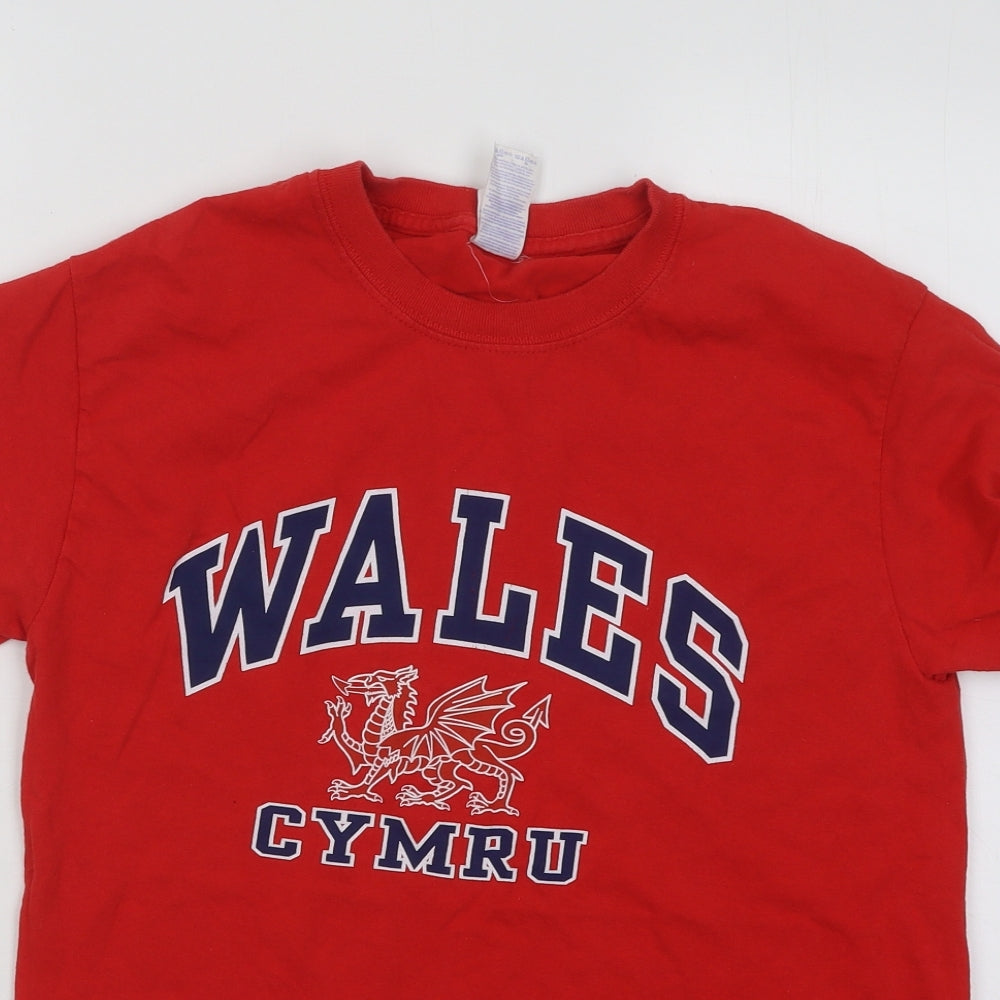 Mens UK Size S Gildan Red  T-Shirt