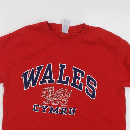 Mens UK Size S Gildan Red  T-Shirt