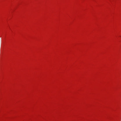 Mens UK Size S Gildan Red  T-Shirt