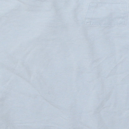 TU Girls Blue Cotton Basic T-Shirt Size 4 Years Round Neck Pullover - Shell