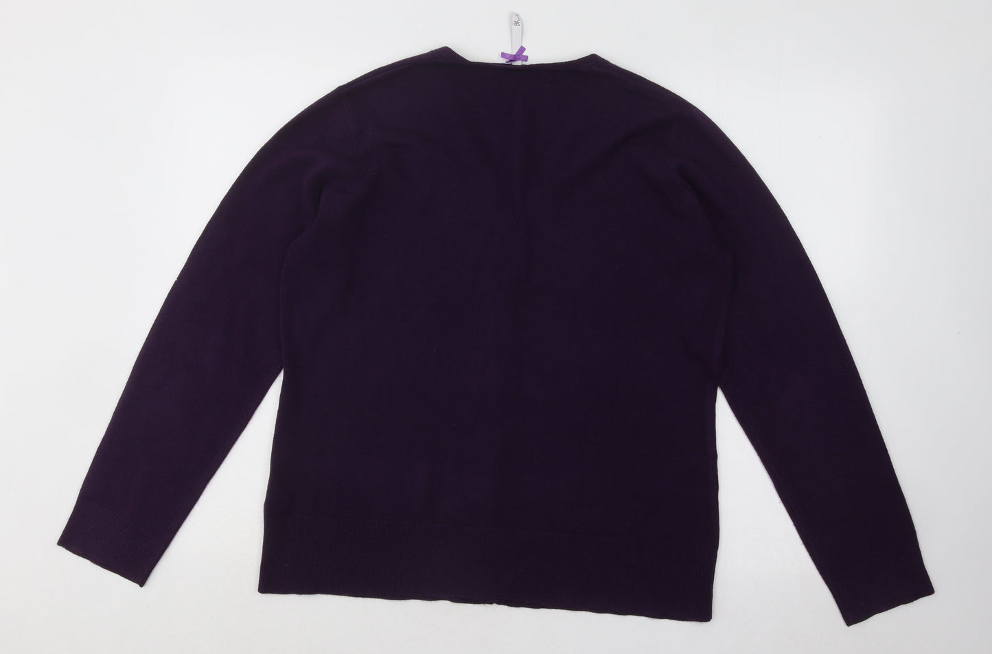 Womens UK Size 16 BHS Purple Cardigan Jumper