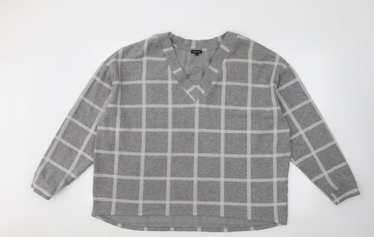 Womens UK Size 16 River Island Grey Pullover Jumper