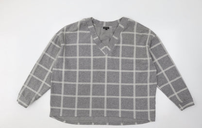 Womens UK Size 16 River Island Grey Pullover Jumper