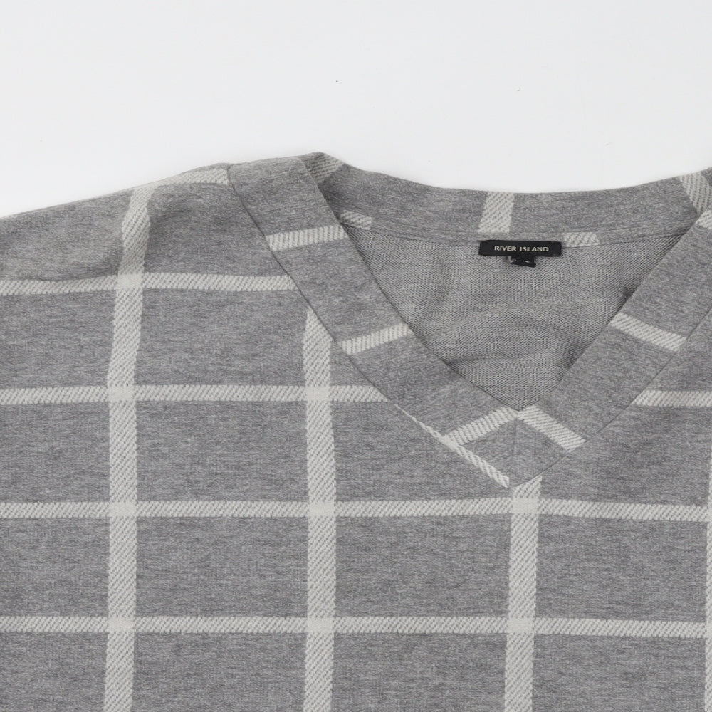Womens UK Size 16 River Island Grey Pullover Jumper