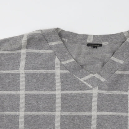 Womens UK Size 16 River Island Grey Pullover Jumper