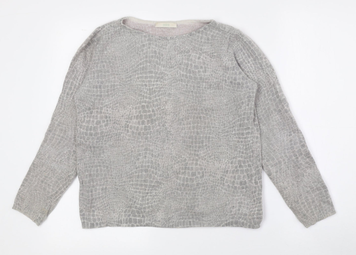 Womens UK Size 16 Marks and Spencer Grey Pullover Jumper
