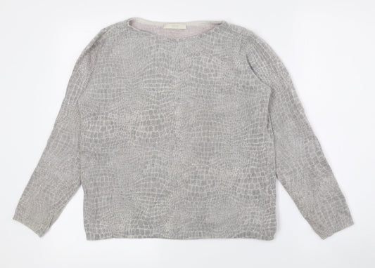 Womens UK Size 16 Marks and Spencer Grey Pullover Jumper