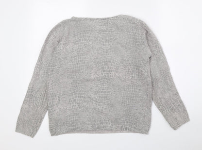 Womens UK Size 16 Marks and Spencer Grey Pullover Jumper
