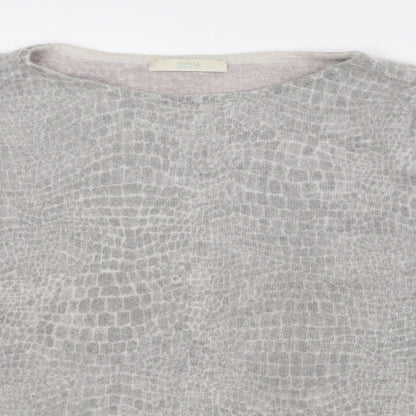 Womens UK Size 16 Marks and Spencer Grey Pullover Jumper