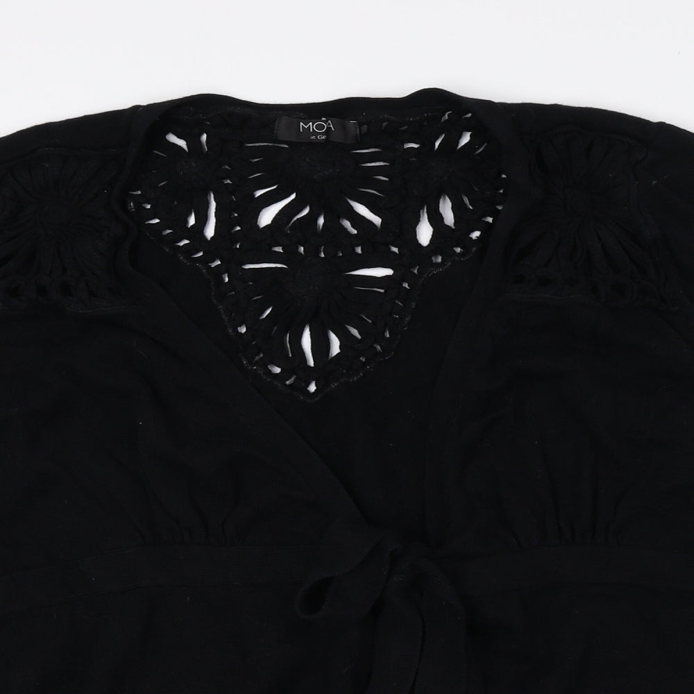 Womens UK Size 18 Moda Black Cardigan Jumper