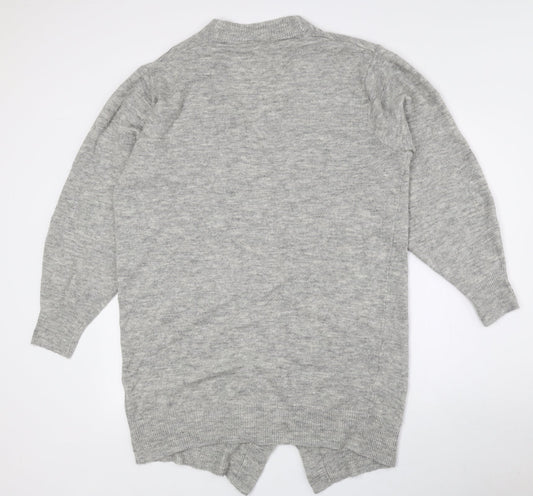 Womens UK Size S H&M Grey Cardigan Jumper