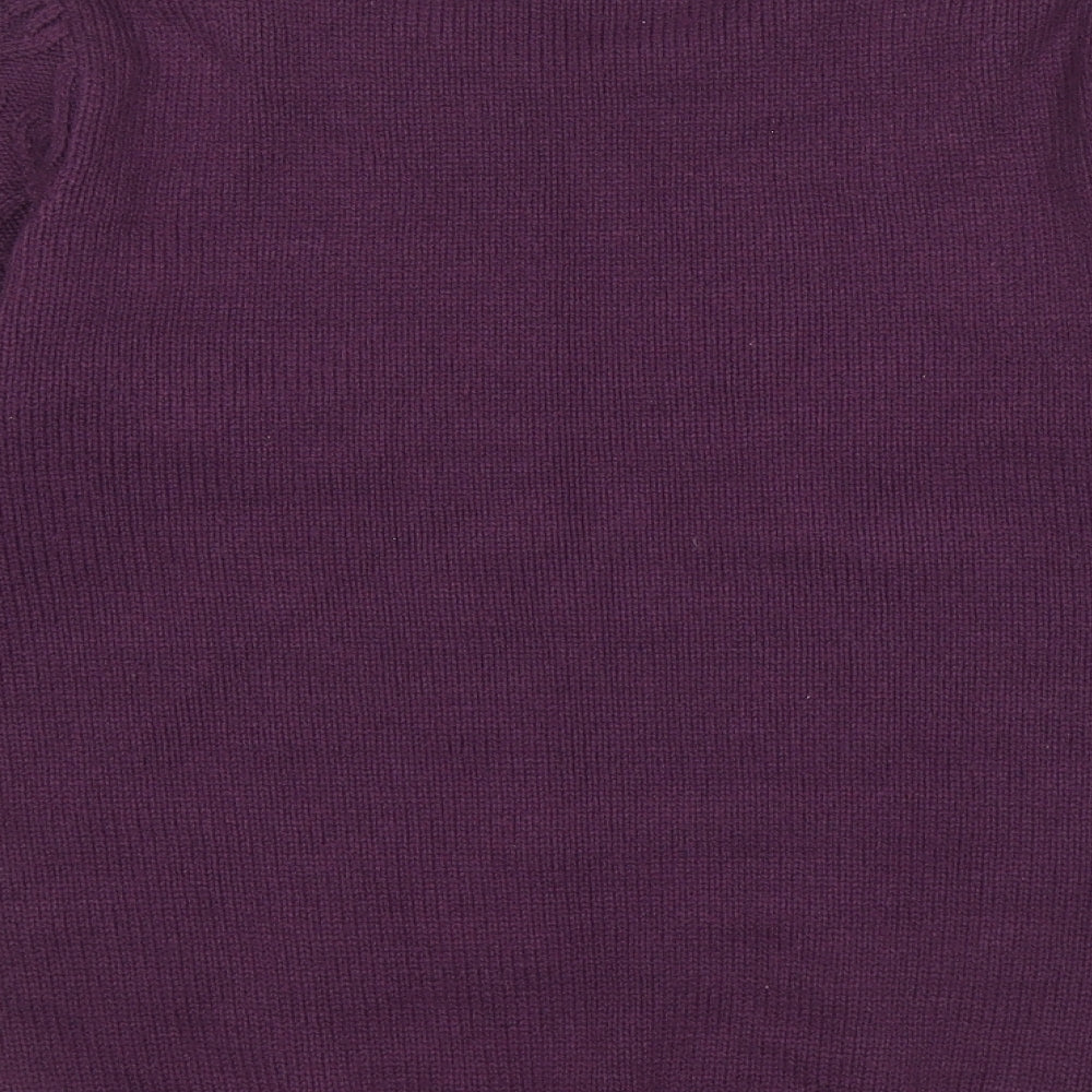Womens UK Size 10 Isle Essentials Purple Pullover Jumper