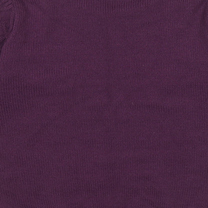 Womens UK Size 10 Isle Essentials Purple Pullover Jumper