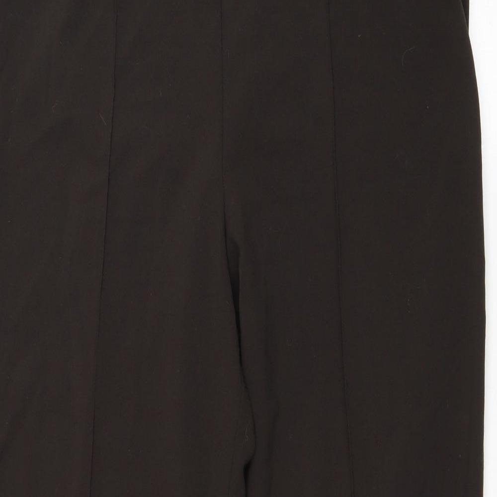 Autonomy Womens Brown Polyester Trousers Size 14 L27 in Regular Drawstring