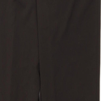 Autonomy Womens Brown Polyester Trousers Size 14 L27 in Regular Drawstring