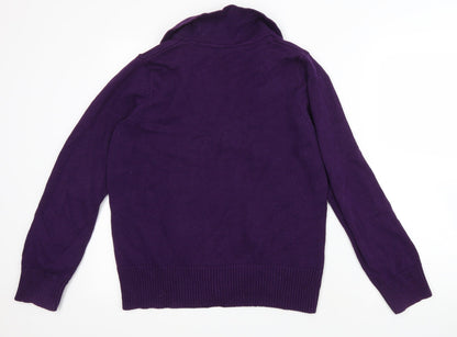 Womens UK Size 12 BHS Purple Cardigan Jumper