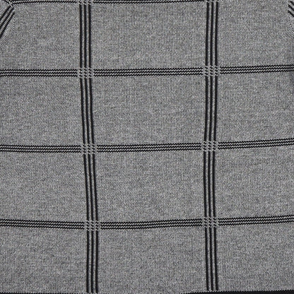Papaya Womens Grey Scoop Neck Check Acrylic Pullover Jumper Size 8