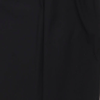 BM Womens Black Polyester Trousers Size 18 L27 in Regular Drawstring
