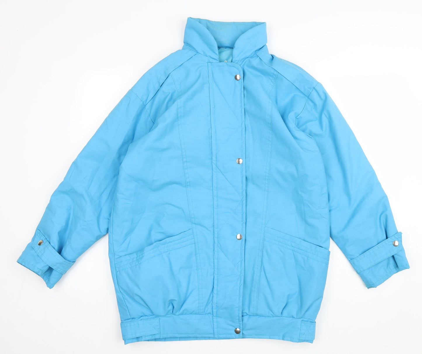 Womens UK Size 12 Preworn Blue Rain Coat