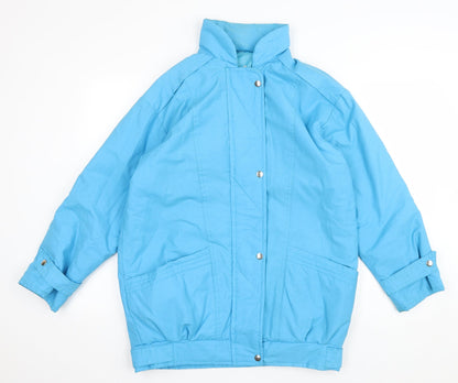 Womens UK Size 12 Preworn Blue Rain Coat