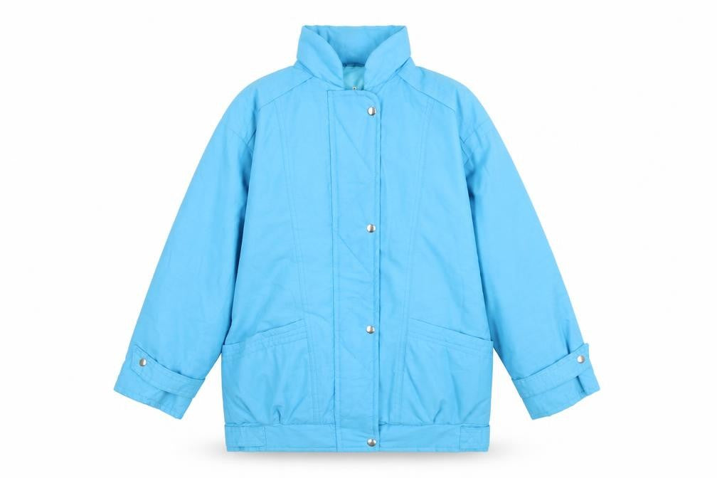 Womens UK Size 12 Preworn Blue Rain Coat