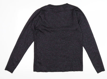 Womens UK Size 14 M&Co Black Pullover Jumper