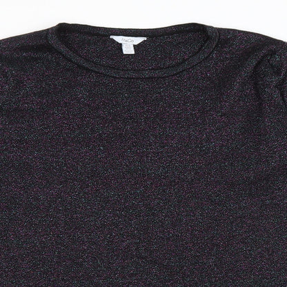 Womens UK Size 14 M&Co Black Pullover Jumper