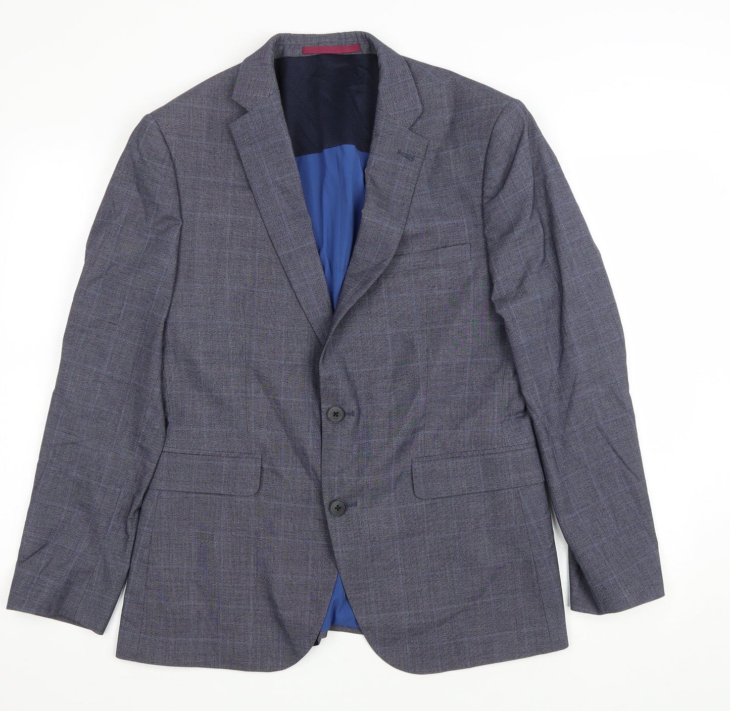 Mens UK Size 42 Burton Regular Grey Suit Jacket