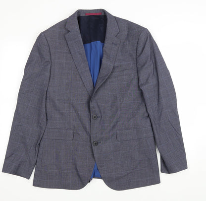 Mens UK Size 42 Burton Regular Grey Suit Jacket