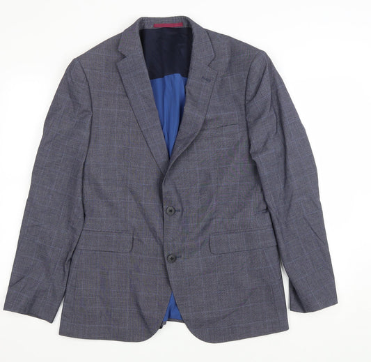 Mens UK Size 42 Burton Regular Grey Suit Jacket
