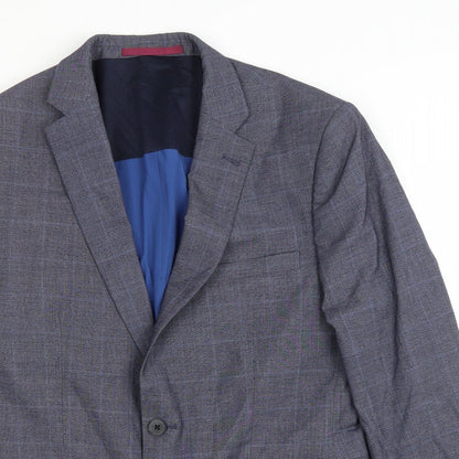 Mens UK Size 42 Burton Regular Grey Suit Jacket
