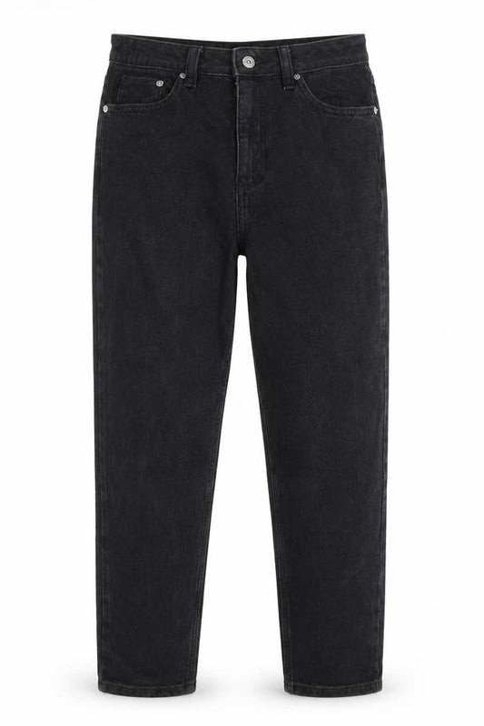 Womens UK Size 8 F&F Regular Fit Straight Black Jeans
