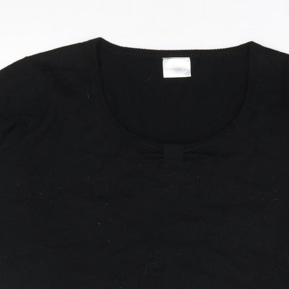 Womens UK Size 16 Wardrobe Black Pullover Jumper