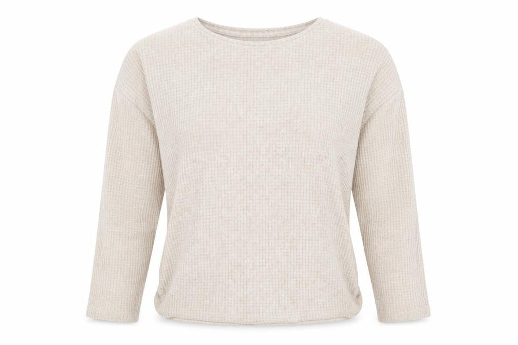 Womens UK Size M Papaya Beige Pullover Jumper