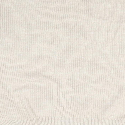 George Womens Beige Round Neck Acrylic Pullover Jumper Size 12 - Bell Sleeve