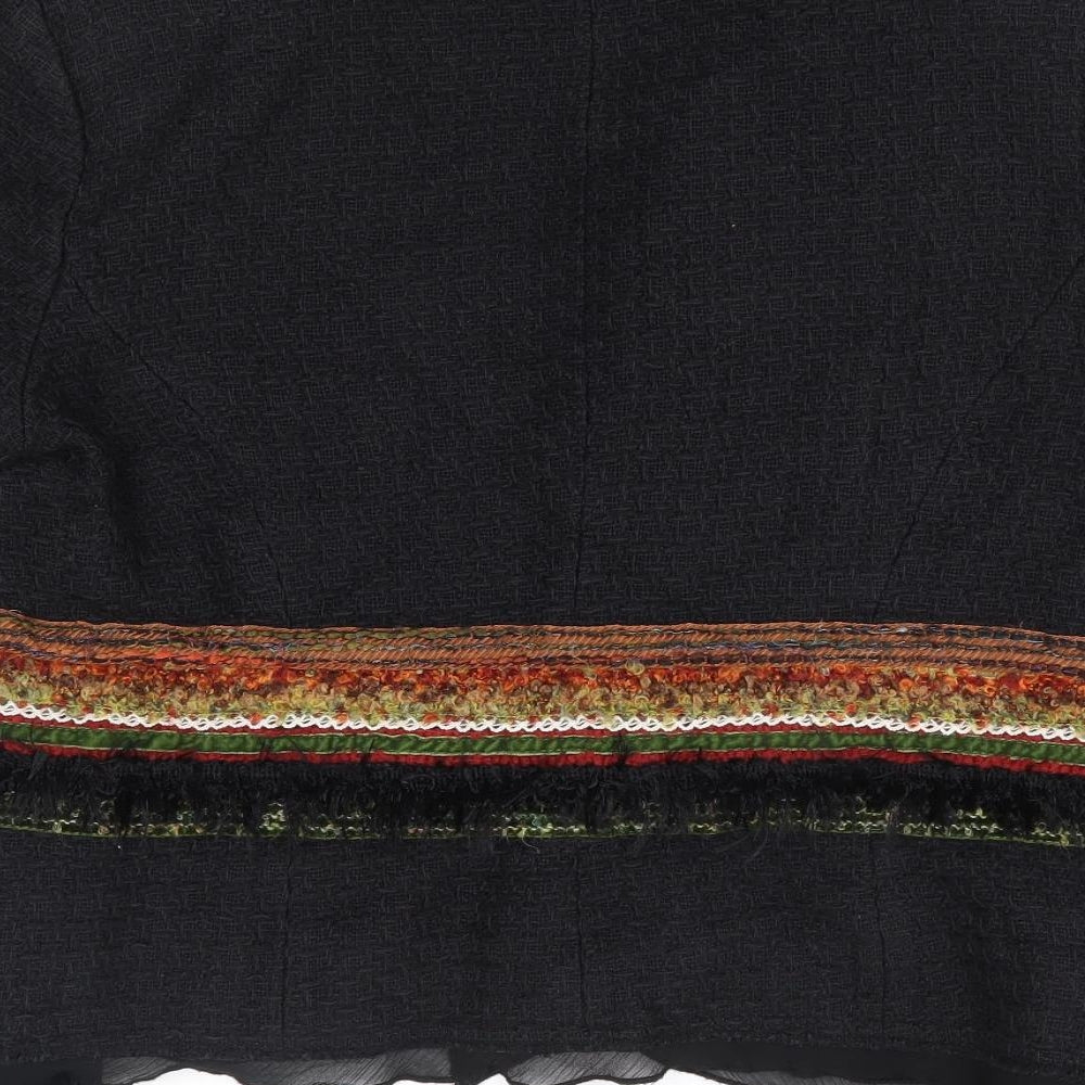 Principles Womens Black Jacket Size 16 Tie