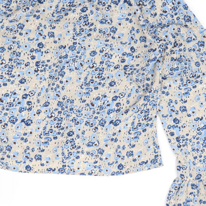 Womens UK Size 10 Nasty Gal Blue Basic Blouse