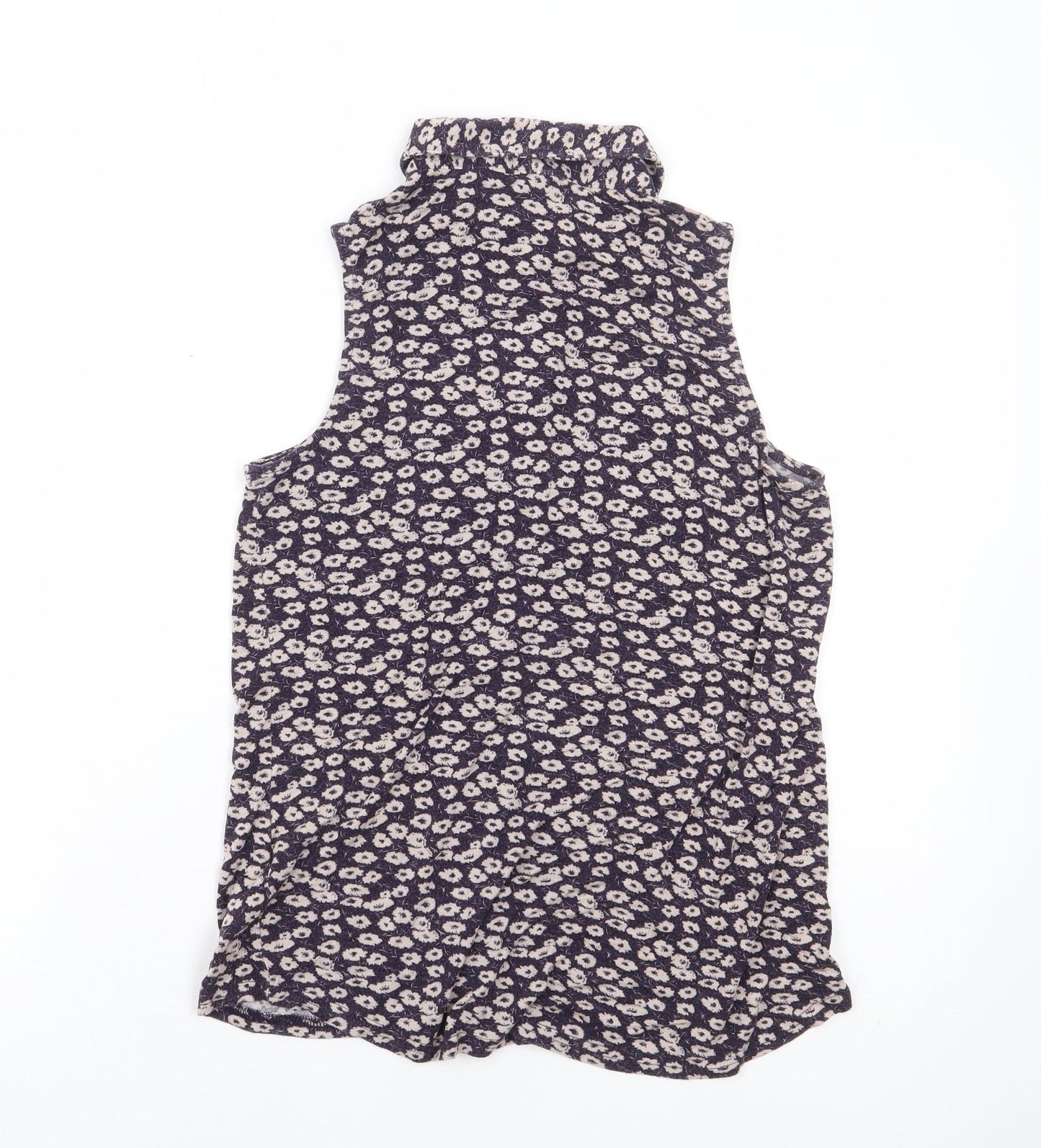 Womens UK Size 8 New Look Purple Basic Button-Up