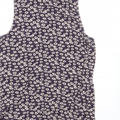 Womens UK Size 8 New Look Purple Basic Button-Up