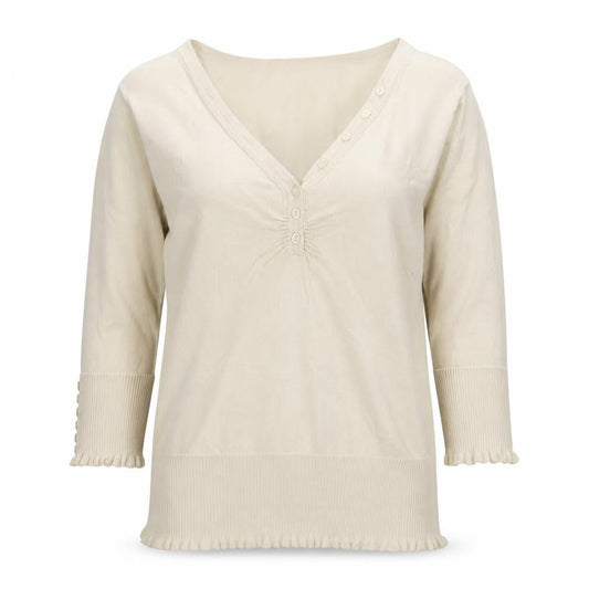 Womens UK Size 14 John Lewis Beige Cardigan Jumper