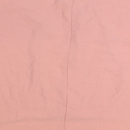 Preworn Womens Pink Polyester Basic Blouse Size 3XL V-Neck