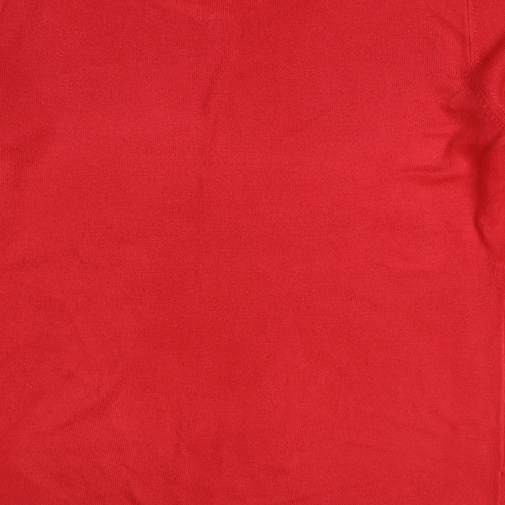 Womens UK Size 12 Bonmarché Red Pullover Jumper