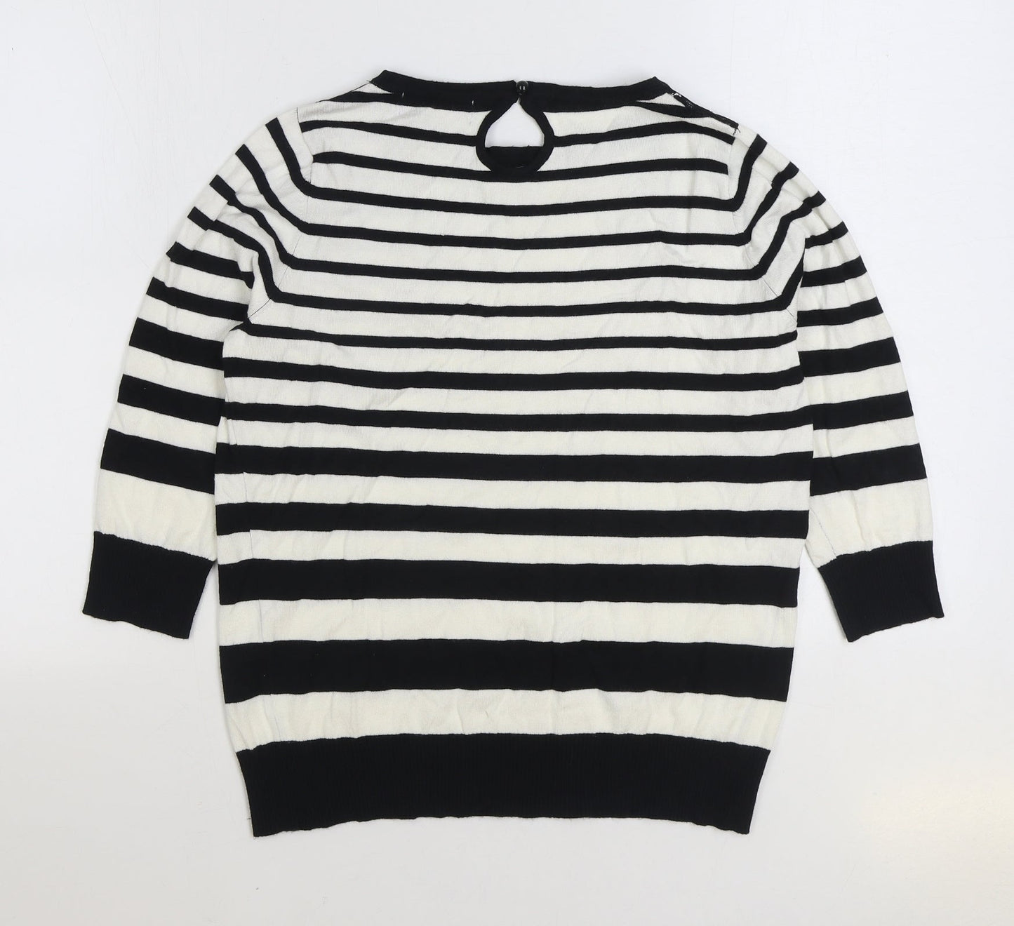 Womens UK Size M Preworn Black Pullover Jumper