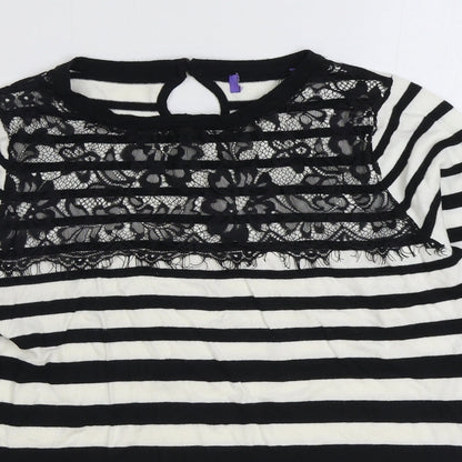Womens UK Size M Preworn Black Pullover Jumper