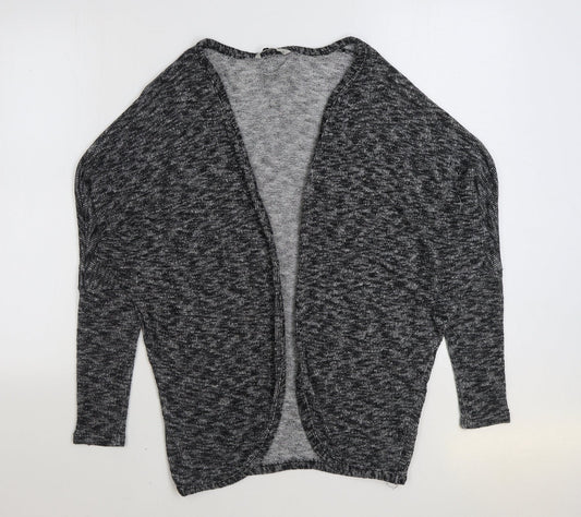TU Womens Grey V-Neck Viscose Cardigan Jumper Size 12