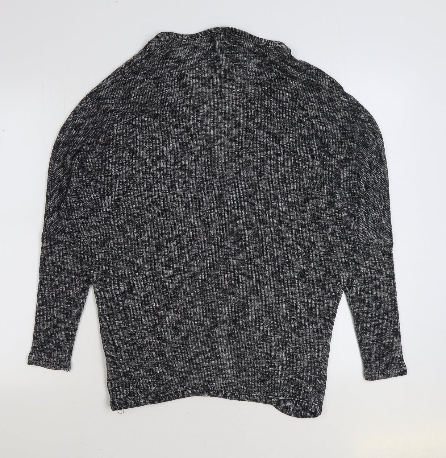 TU Womens Grey V-Neck Viscose Cardigan Jumper Size 12